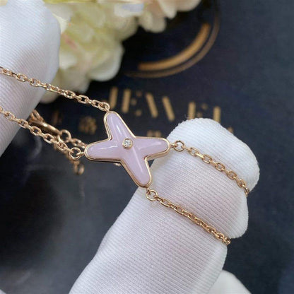 [LOXURA]JEUX BRACELET PINK MOP PINK GOLD 1 DIAMOND