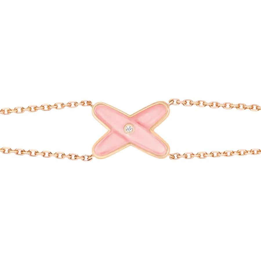 [LOXURA]JEUX BRACELET PINK MOP PINK GOLD 1 DIAMOND