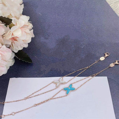 [LOXURA]JEUX BRACELET TURQUOISE PINK GOLD 1 DIAMOND