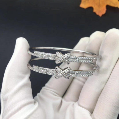 [LOXURA]JEUX DE BRACELET DIAMONDS SILVER