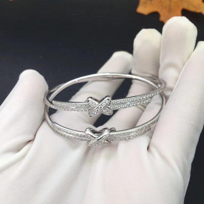 [LOXURA]JEUX DE BRACELET DIAMONDS SILVER