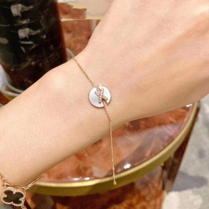 [LOXURA]JEUX DE BRACELET MOP PINK GOLD DIAMONDS