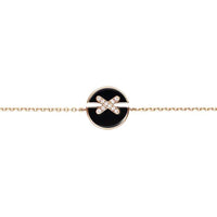 [LOXURA]JEUX DE BRACELET ONYX PINK GOLD DIAMOND
