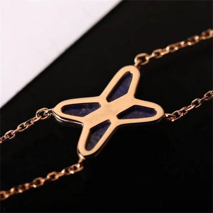[LOXURA]Hollow Design Four-Leaf Clover Flower Shape Ring