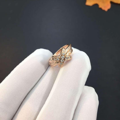 [LOXURA]JEUX DE PINK GOLD DIAMOND RING
