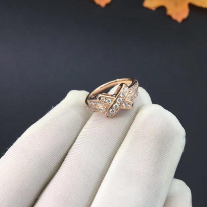 [LOXURA]JEUX DE RING PINK GOLD DIAMOND
