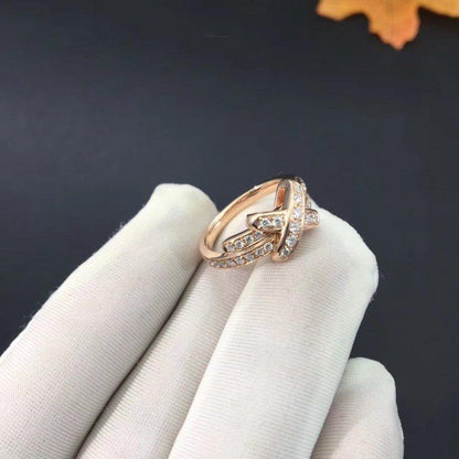 [LOXURA]JEUX DE RING PINK GOLD DIAMOND