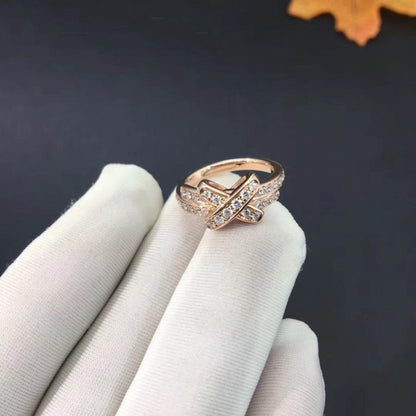 [LOXURA]JEUX DE RING PINK GOLD DIAMOND