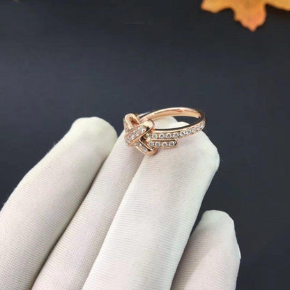 [LOXURA]JEUX DE RING PINK GOLD DIAMOND
