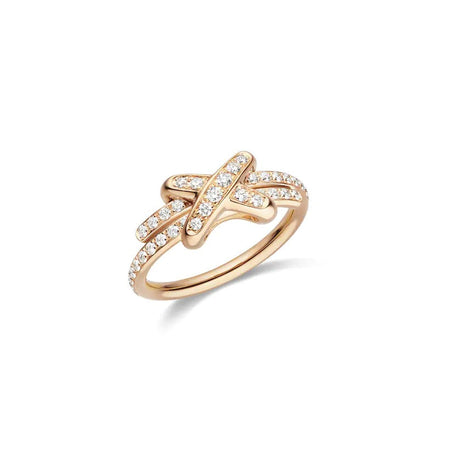 [LOXURA]JEUX DE RING PINK GOLD DIAMOND