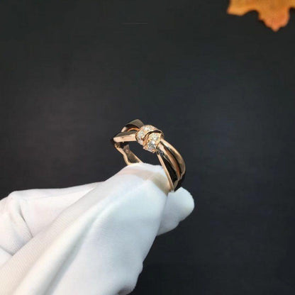 [LOXURA]LIENS RING PINK GOLD DIAMOND