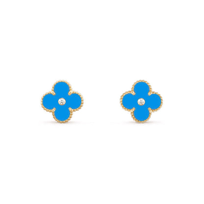 [LOXURA]CLOVER  15MM DIAMOND EARRINGS COLLECTION