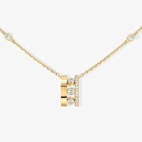 [LOXURA]CHAIN MOVE ROMANE PEDAND NECKLACE