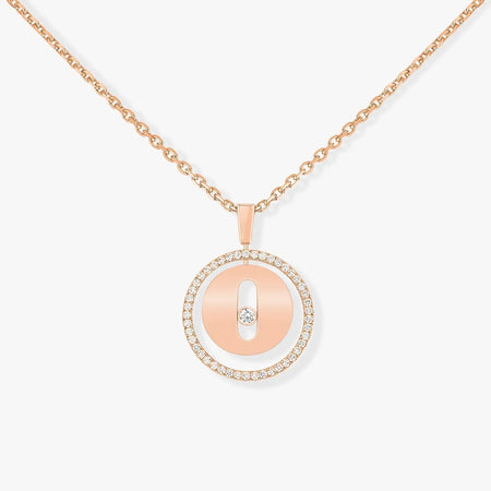 [LOXURA]LUCKY MOVE PM NECKLACE PINK GOLD DIAMOND