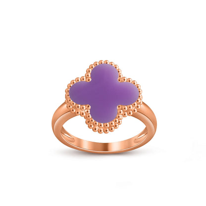 [LOXURA]CLOVER RING ROSE GOLD COLLECTION