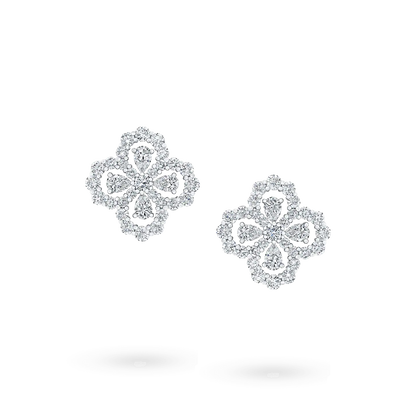 [LOXURA]LOOP EARRINGS FULL MOTIF DIAMOND 16MM