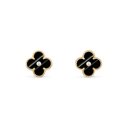 [LOXURA]CLOVER  15MM DIAMOND EARRINGS COLLECTION