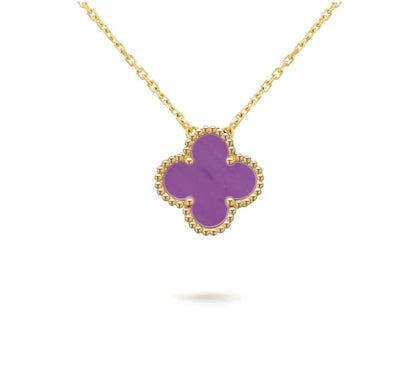[LOXURA]CLOVER 15MM SINGLE FLOWER NECKLACE COLLECTION