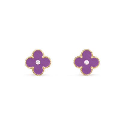 [LOXURA]CLOVER  15MM DIAMOND EARRINGS COLLECTION