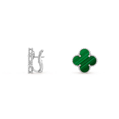 [LOXURA]CLOVER SILVER 15MM MOP EARRINGS COLLECTION