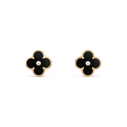 [LOXURA]CLOVER  15MM DIAMOND EARRINGS COLLECTION