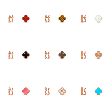 [LOXURA]CLOVER 15MM MOP EARRINGS COLLECTION