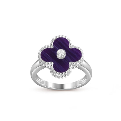 [LOXURA]CLOVER SILVER DIOMND RING COLLECTION