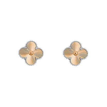 [LOXURA]CLOVER SILVER 15MM EARRINGS COLLECTION