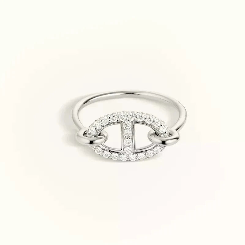 [LOXURA]RONDE SMALL SILVER DIAMOND RING