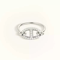 [LOXURA]RONDE SMALL SILVER DIAMOND RING