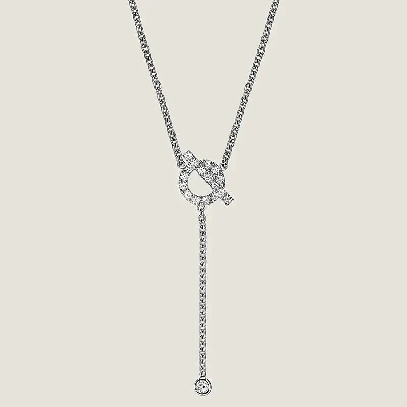 [LOXURA]FINESSE SILVER DIAMOND NECKLACE