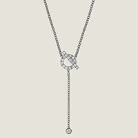 [LOXURA]FINESSE SILVER DIAMOND NECKLACE