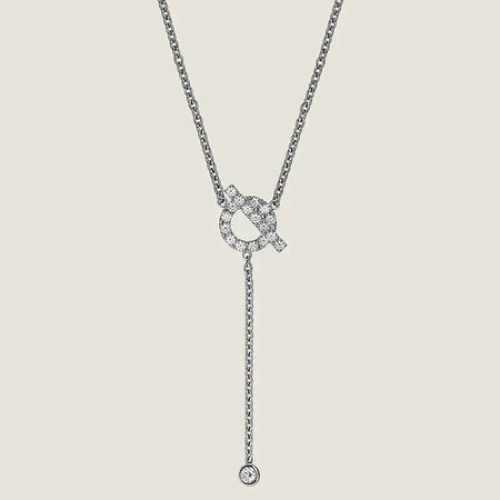 [LOXURA]FINESSE SILVER DIAMOND NECKLACE