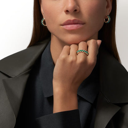 [LOXURA]CLASH 7.9MM AGATE CHALCEDONY RING