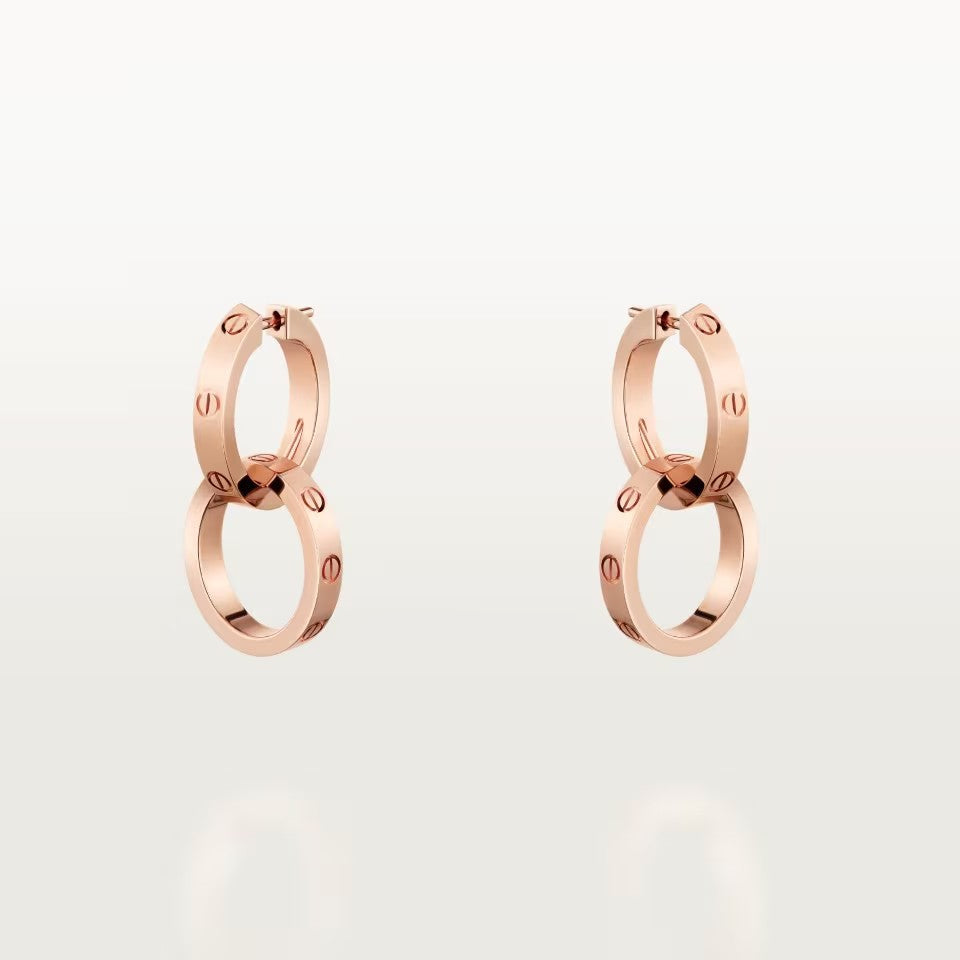 [LOXURA]LOVE 3.3MM DANGLE EARRINGS
