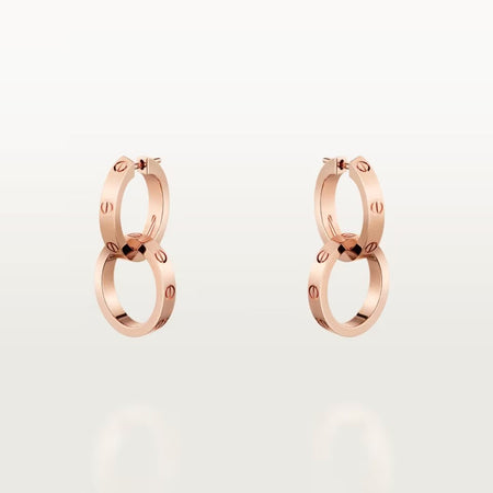 [LOXURA]LOVE 3.3MM DANGLE EARRINGS