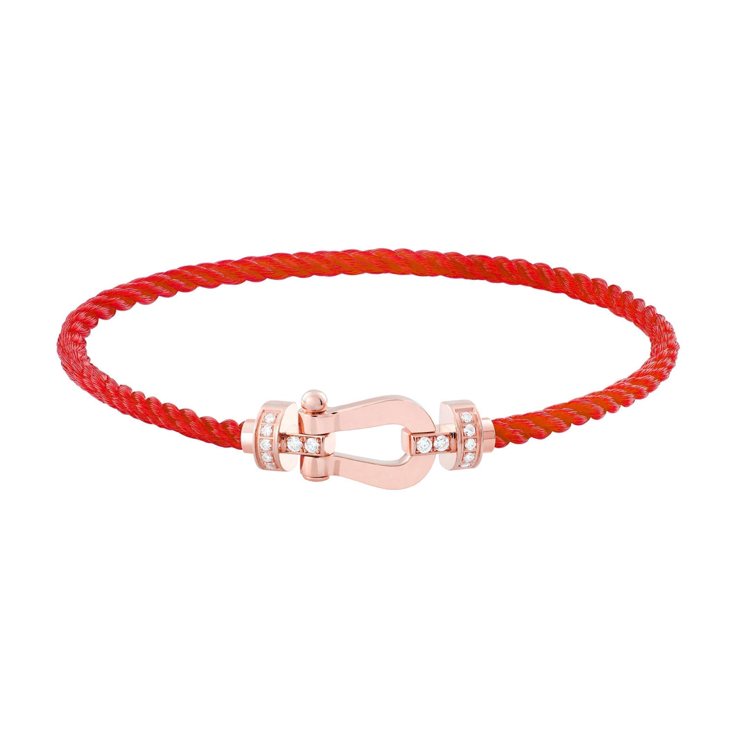 [LOXURA]FORCE 10 HALF DIAMOND PINK GOLD RED CORDERI LARGE AND MEDIUM MODEL