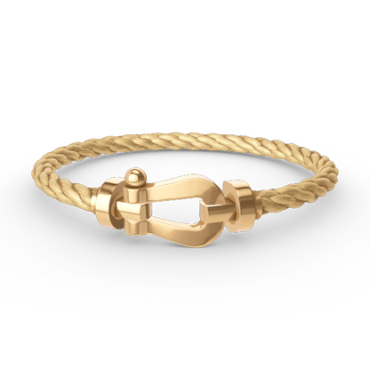 [LOXURA]FORCE LARGE HORSESHOE NO DIAMOND BRACELET GOLD