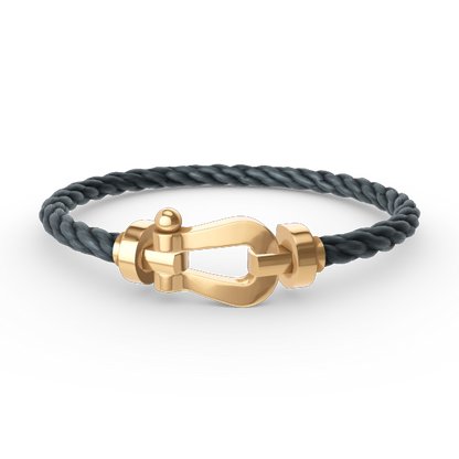 [LOXURA]FORCE LARGE HORSESHOE NO DIAMOND BRACELET GOLD