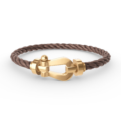 [LOXURA]FORCE LARGE HORSESHOE NO DIAMOND BRACELET GOLD