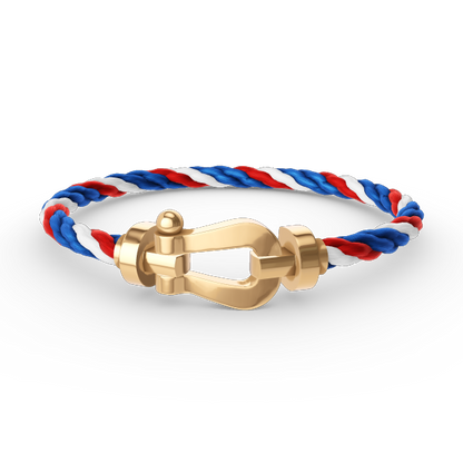 [LOXURA]FORCE LARGE HORSESHOE NO DIAMOND BRACELET GOLD