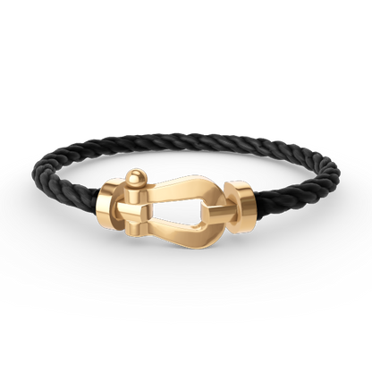 [LOXURA]FORCE LARGE HORSESHOE NO DIAMOND BRACELET GOLD