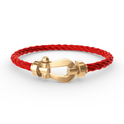 [LOXURA]FORCE LARGE HORSESHOE NO DIAMOND BRACELET GOLD