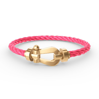 [LOXURA]FORCE LARGE HORSESHOE NO DIAMOND BRACELET GOLD
