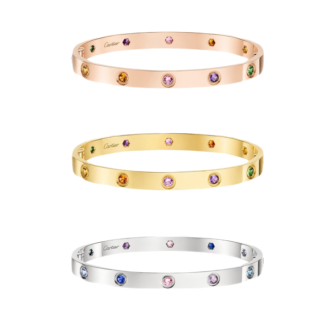 [LOXURA]2026 RAINBOW LOVE BRACELET 6.1MM  10 DIAMONDS