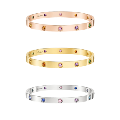 [LOXURA]2026 RAINBOW LOVE BRACELET 6.1MM  10 DIAMONDS