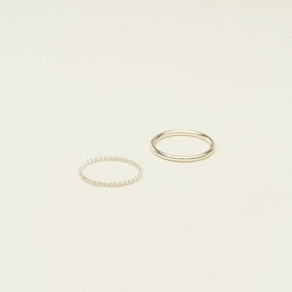 Minimalist Stacking Ring Set