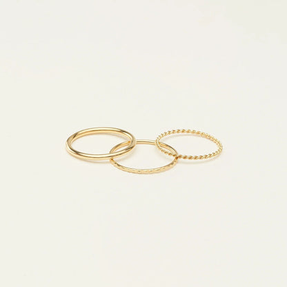 Thin Stacking Rings Set