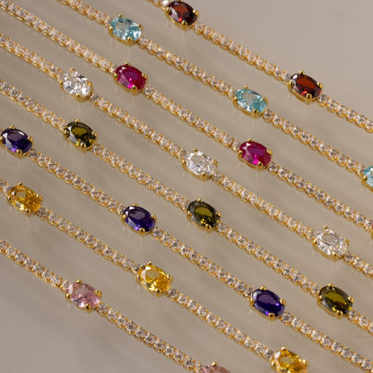 Diamond Birthstone Tennis Bracelet