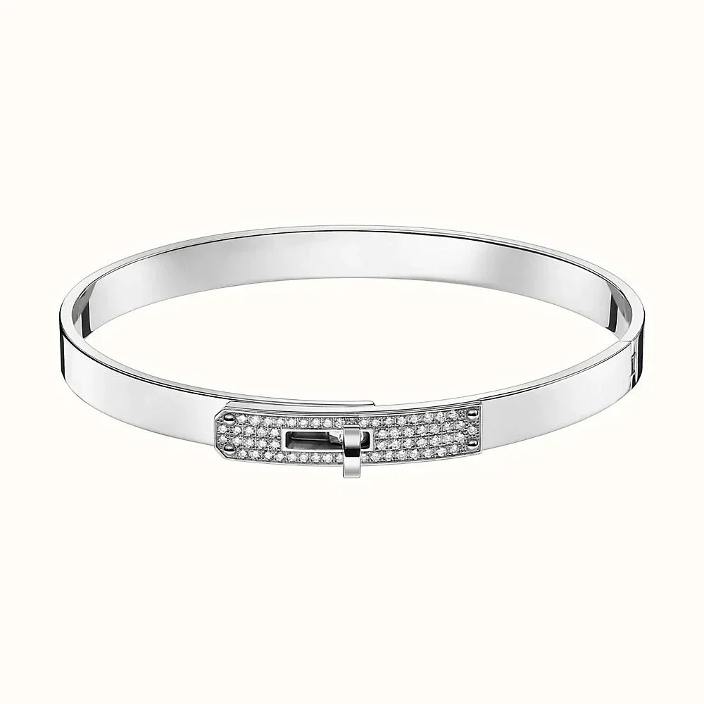 [LOXURA]KELLY SILVER DIAMOND BRACELET